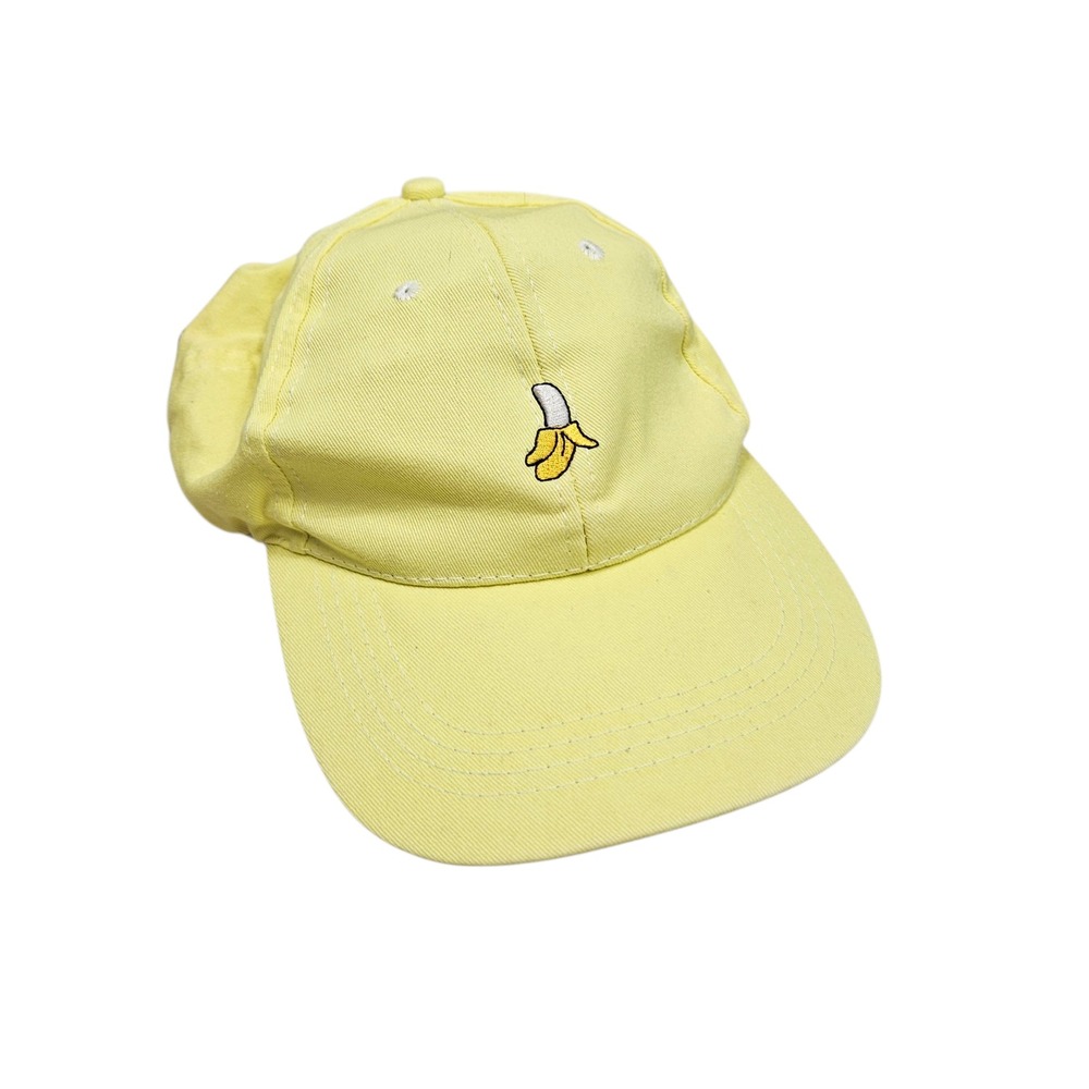 Yellow Banana‎ Fresh Fruit Embroidered Baseball Cap Dad Hat Adjustable Whimsical